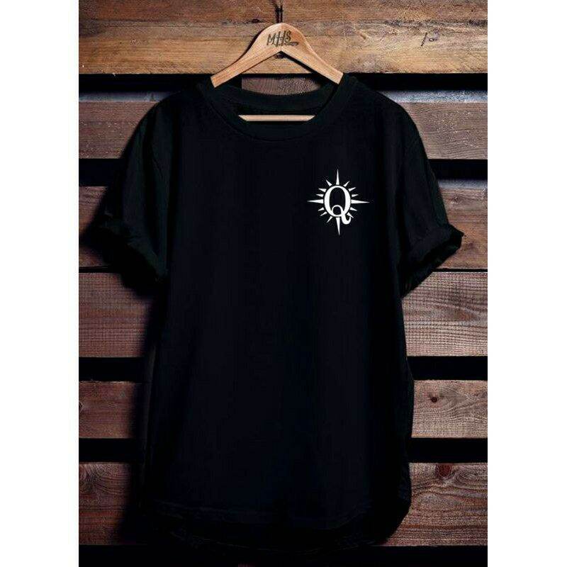 Kaos Tshirt Baju Distro Keren Queen logo Premium Pria Wanita Cotton Combed 30s