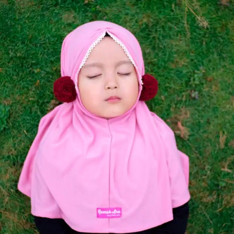 Flower hijab / jilbab anak by Rumah Ara