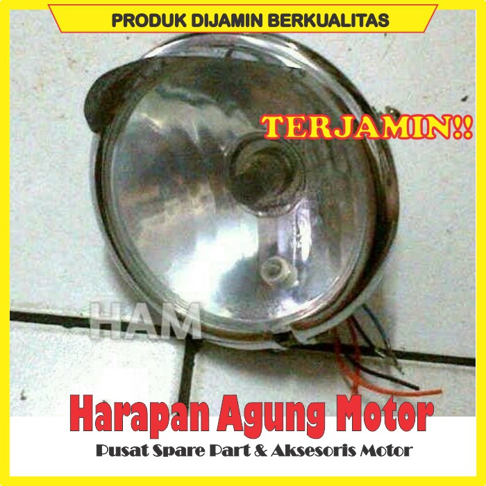 PROMO LAMPU DEPAN CB BULAT TOPI