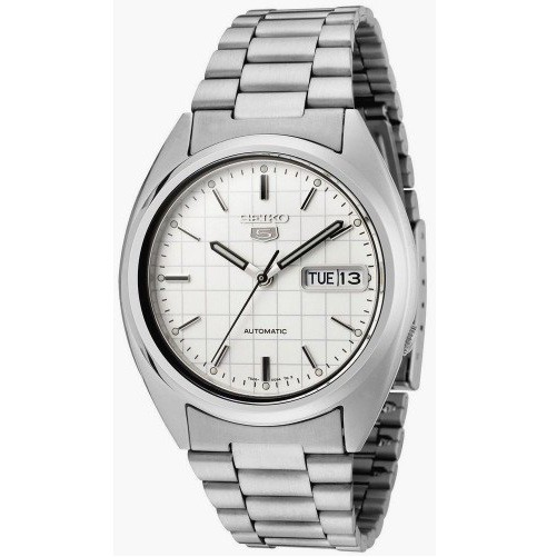 Seiko 5 SNXF05K1 Automatic Stainless Steel - Jam Tangan Pria