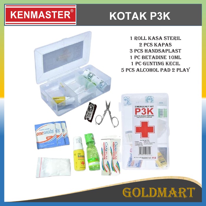 Kotak Obat P3K Kenmaster Kotak Serbaguna P3K Bisa Untuk Dalam Mobil Lengkap