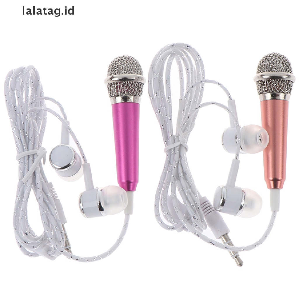 1 Pc Earphone Stereo 3.5mm Dengan Mic Audio Untuk Aksesoris Ponsel