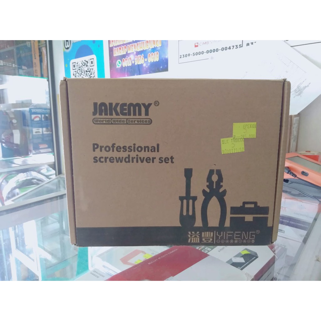 Obeng Jakemy Box jm-8139 1 Set Mata Baut Original