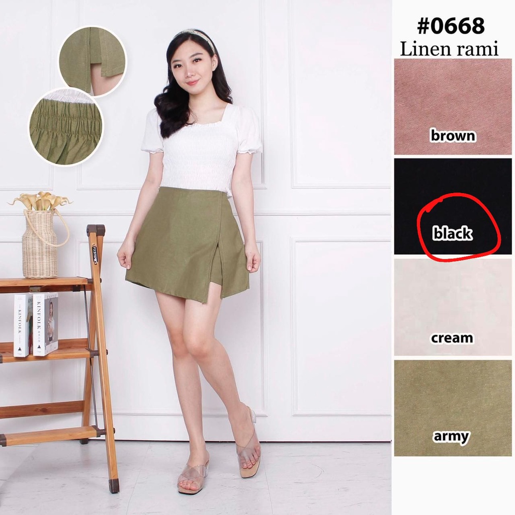 Rok Celana Pendek Hotpans polos Wanita Skirt Korea