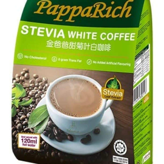 

PAPPA RICH. 3 in One. 2 in One. STEVIA WHITE COFFEE. PAPPARICH 2 In 1