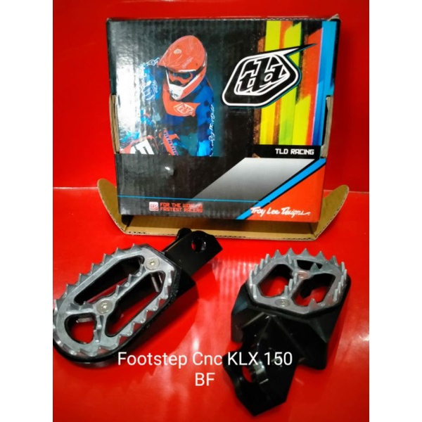 Footstep klx dtracker cnc TLD sepasang - pijakan depan klx bf