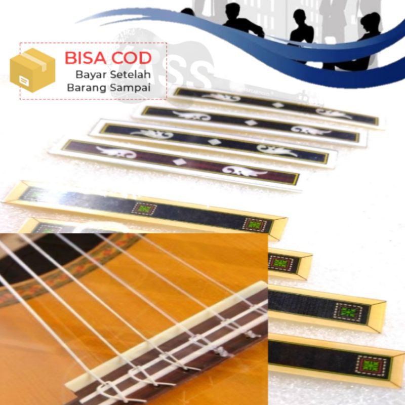 Tie bridge guitar klasik/stikers tie balok gitar klasik nylon