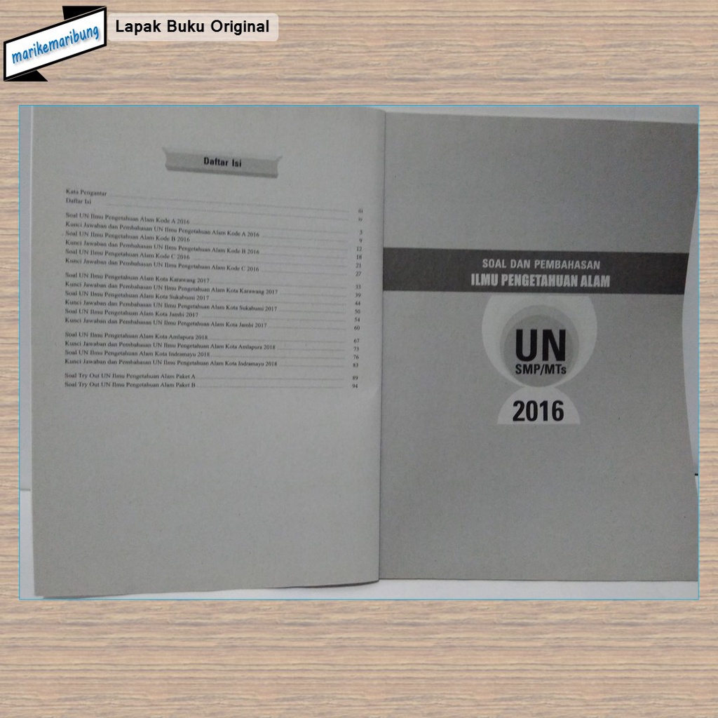 Buku Kumpulan Soal UN IPA SMP 2019-1