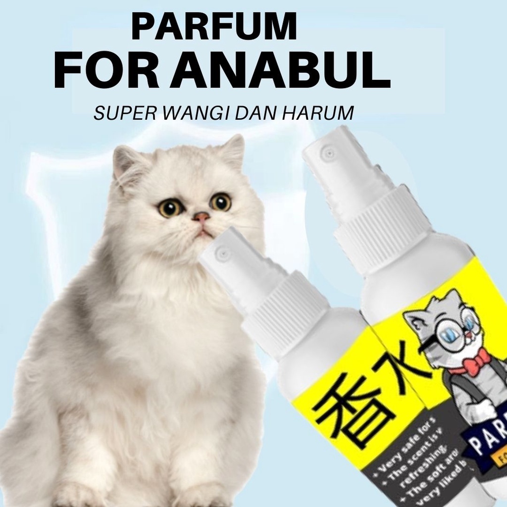 Parfum Kucing Mengharumkan dan Melembutkan Bulu tanpa Lepek Premium Wangi Tahan Lama Anti Bakteri FEZONE