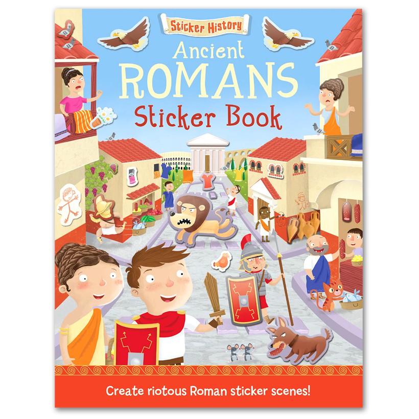 

BUKU IMPORT STICKER HISTORY ANCIENT ROMANS STICKER BOOK 31 PAGES