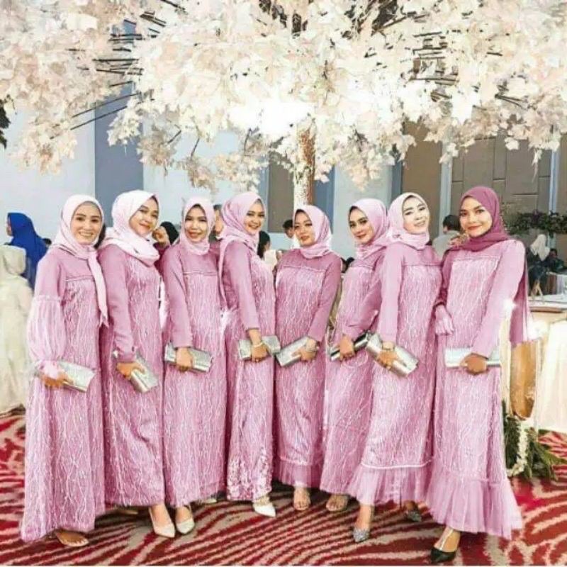 bridesmaid brokat dress design