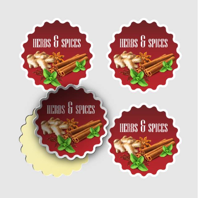 

Cetak sticker label Chromo A3 murah free cutting