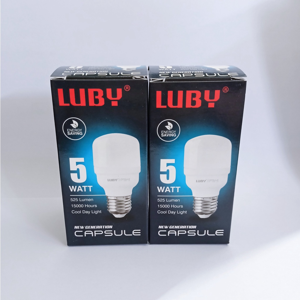 Lampu LED 5 Watt Putih Luby Capsule 5W Bohlam LED 5W