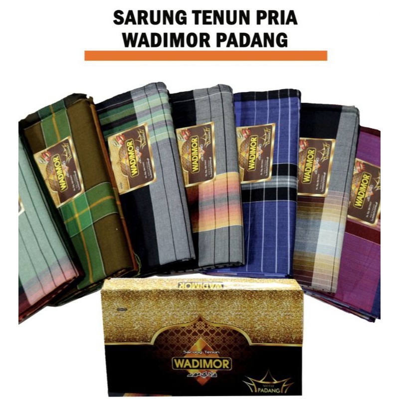 Sarung Tenun Wadimor Motif Padang Kotak Besar  Horison