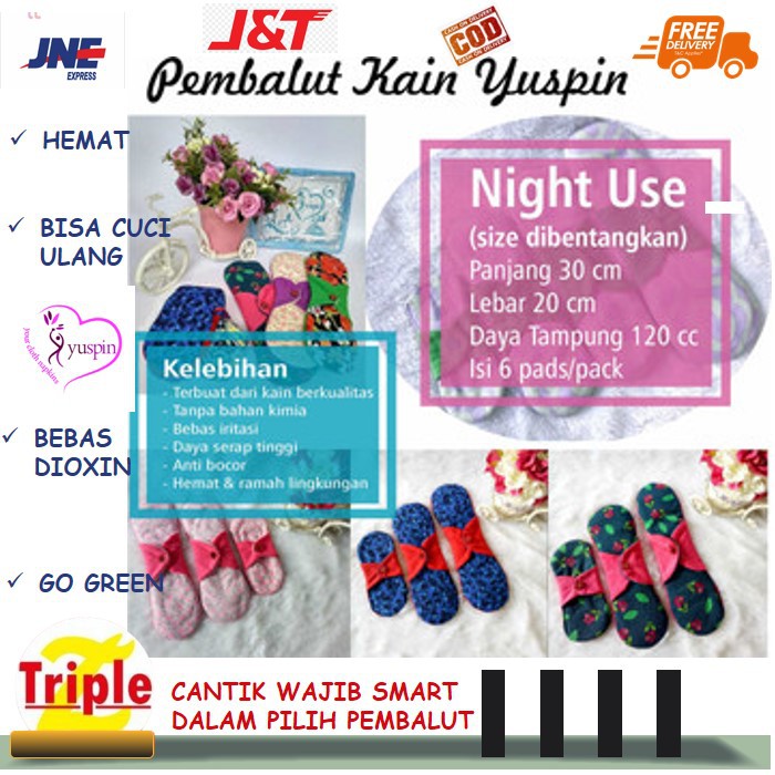 [FREE GIFT] PAKET PEMBALUT NIGHT USE YUSPIN ANTI BACTERIAL