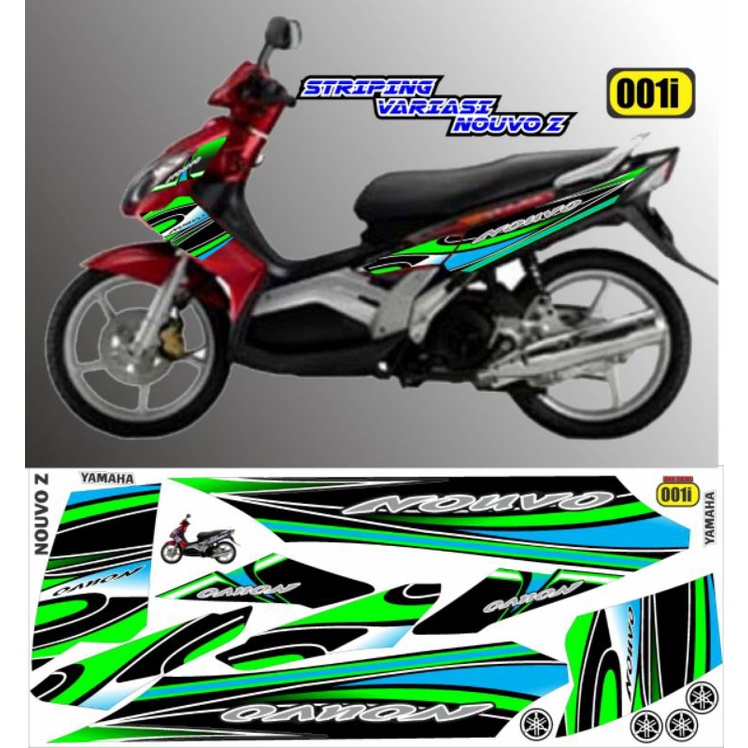 (Bisa COD) Striping Stiker Nouvo z striping Nouvo MX stiker variasi Yamaha Nouvo modif Thailand deca