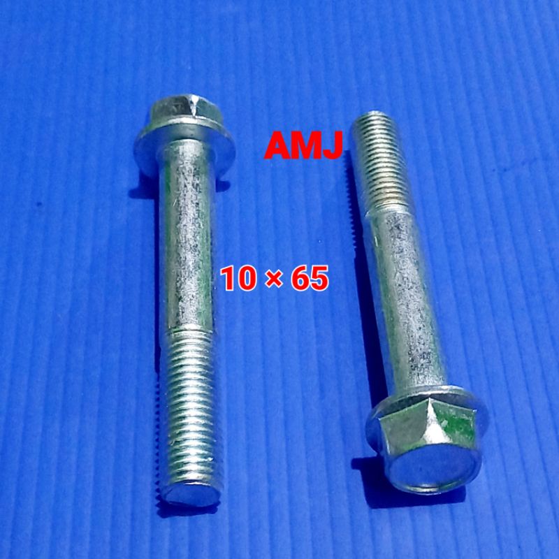 Flange bolt 10x65 Kunci14 Baut Tahanan KNALPOT / Gantungan Kenalpot VARIO 125 150 BEAT