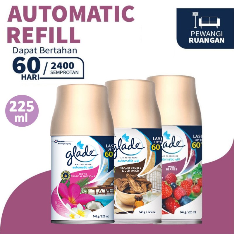 Glade Matic Spray Pengharum Ruangan Otomatis Refill 225 ml - Pilih Varian