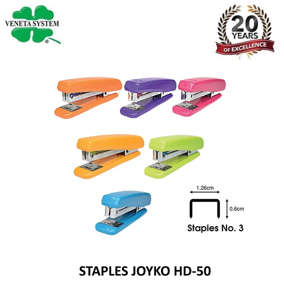 Stapler / Stepler / Staples / Jepretan Joyko HD-50 Warna Murah