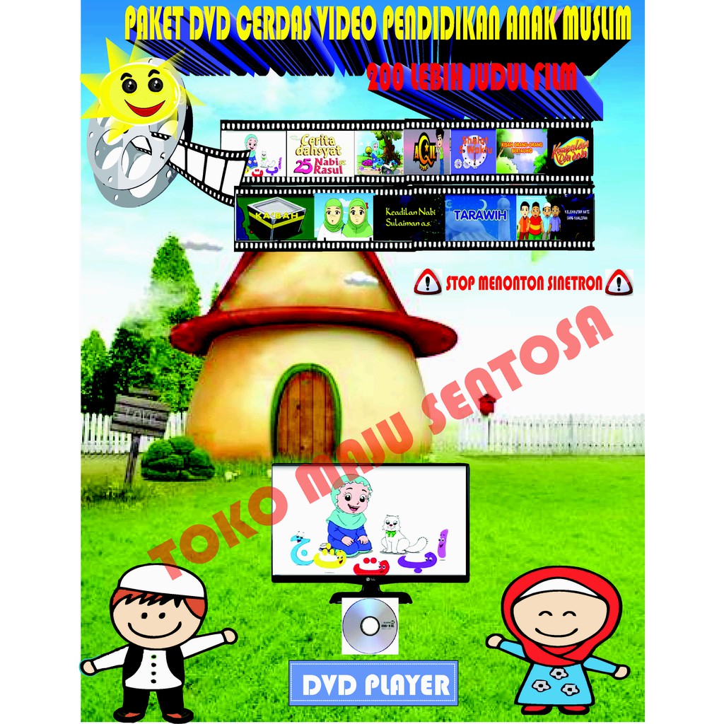 Paket DVD Video Anak Muslim Gratis Playpad Anak Muslim 3 Bahasa