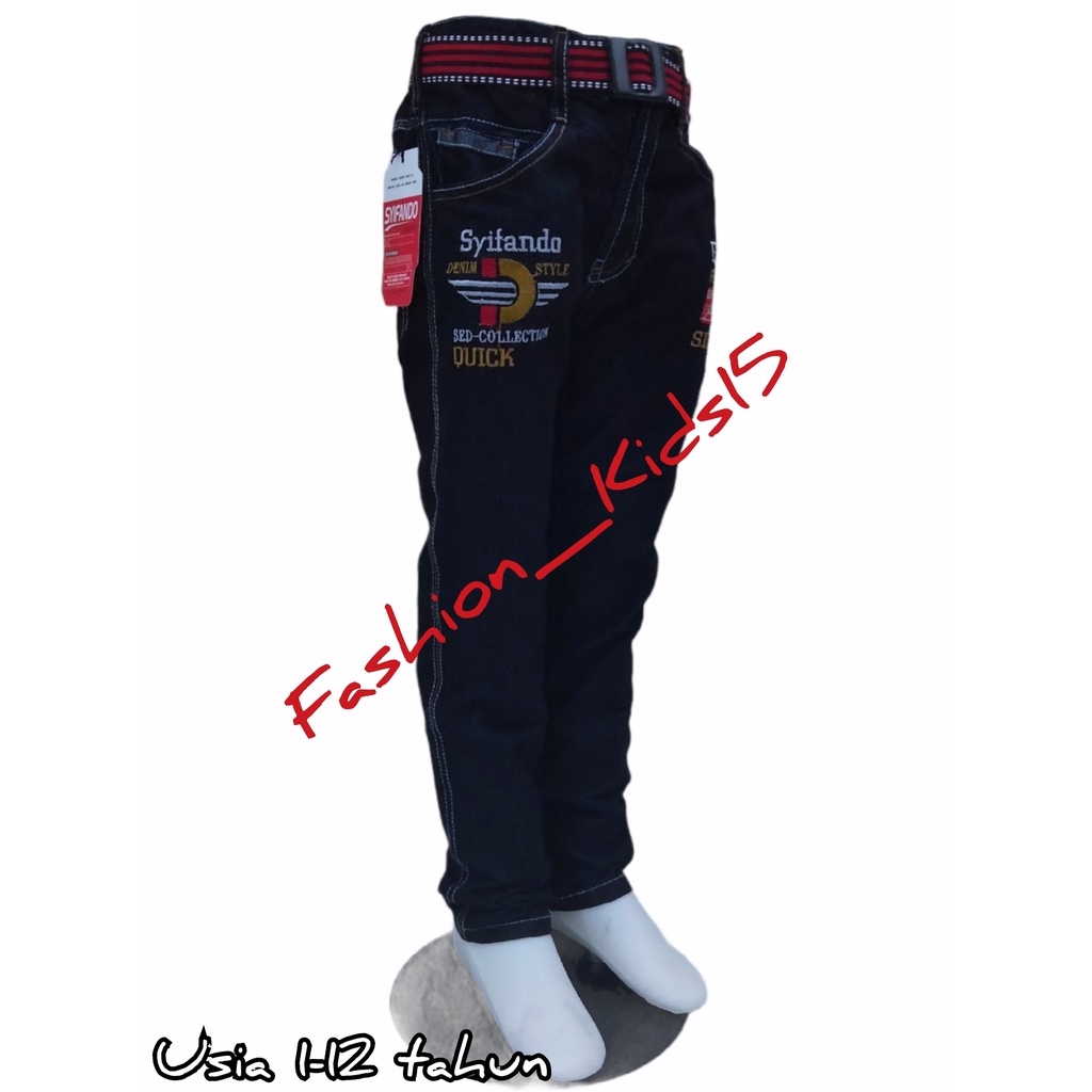 CELANA JEANS PANJANG ANAK LAKI LAKI WARNA HITAM/CELANA JEANS ANAK LAKI LAKI TERBARU