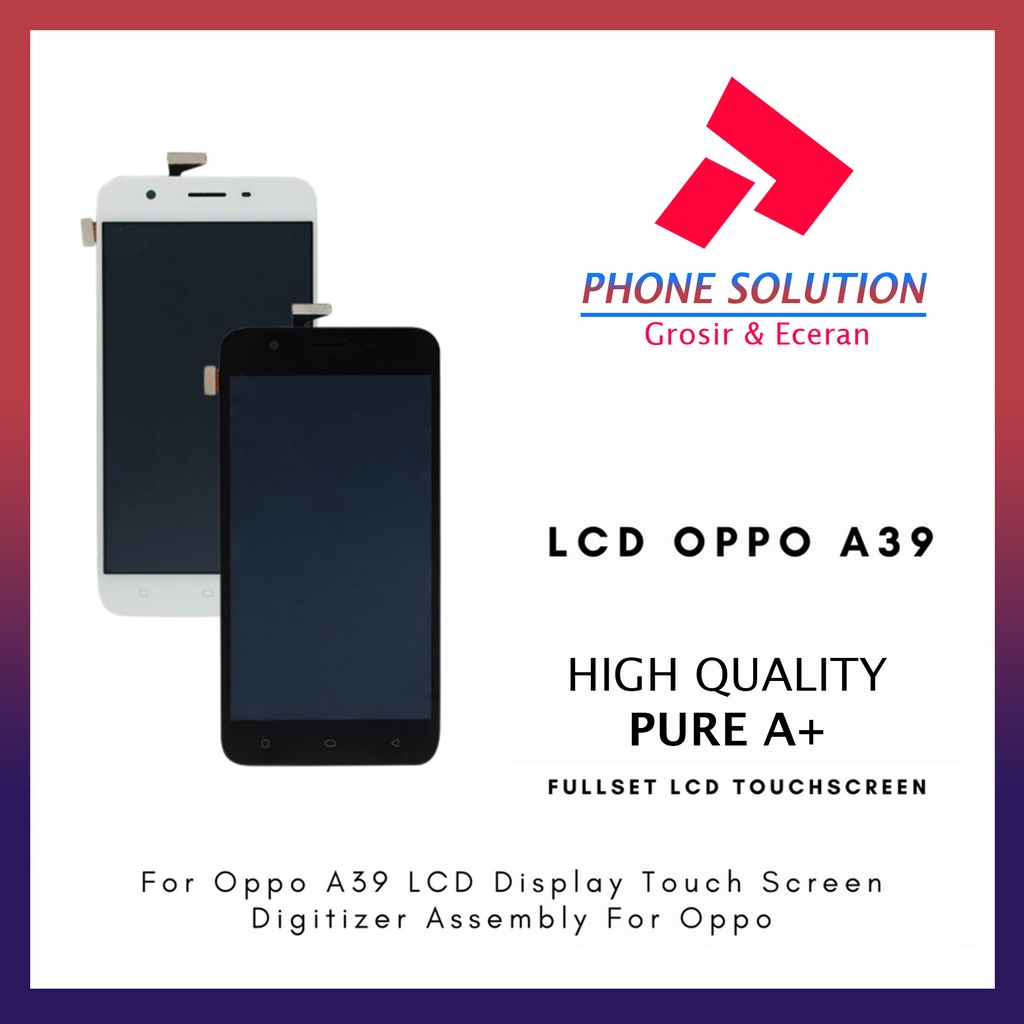 LCD Oppo A39 Fullset Touchscreen - Parts Kompatibel Dengan Produk Oppo // Supplier LCD Oppo A39 - Garansi 1 Bulan