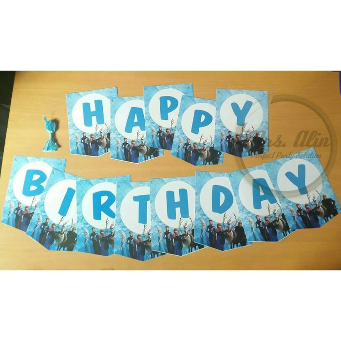 Banner Ulang Tahun Frozen / Banner Ultah Frozen / Banner HBD Frozen / Banner Happy Birthday