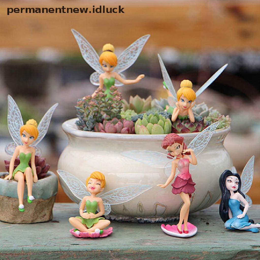 6pcs Ornamen Miniatur Sayap Peri Bunga Untuk Dekorasi Taman Rumah