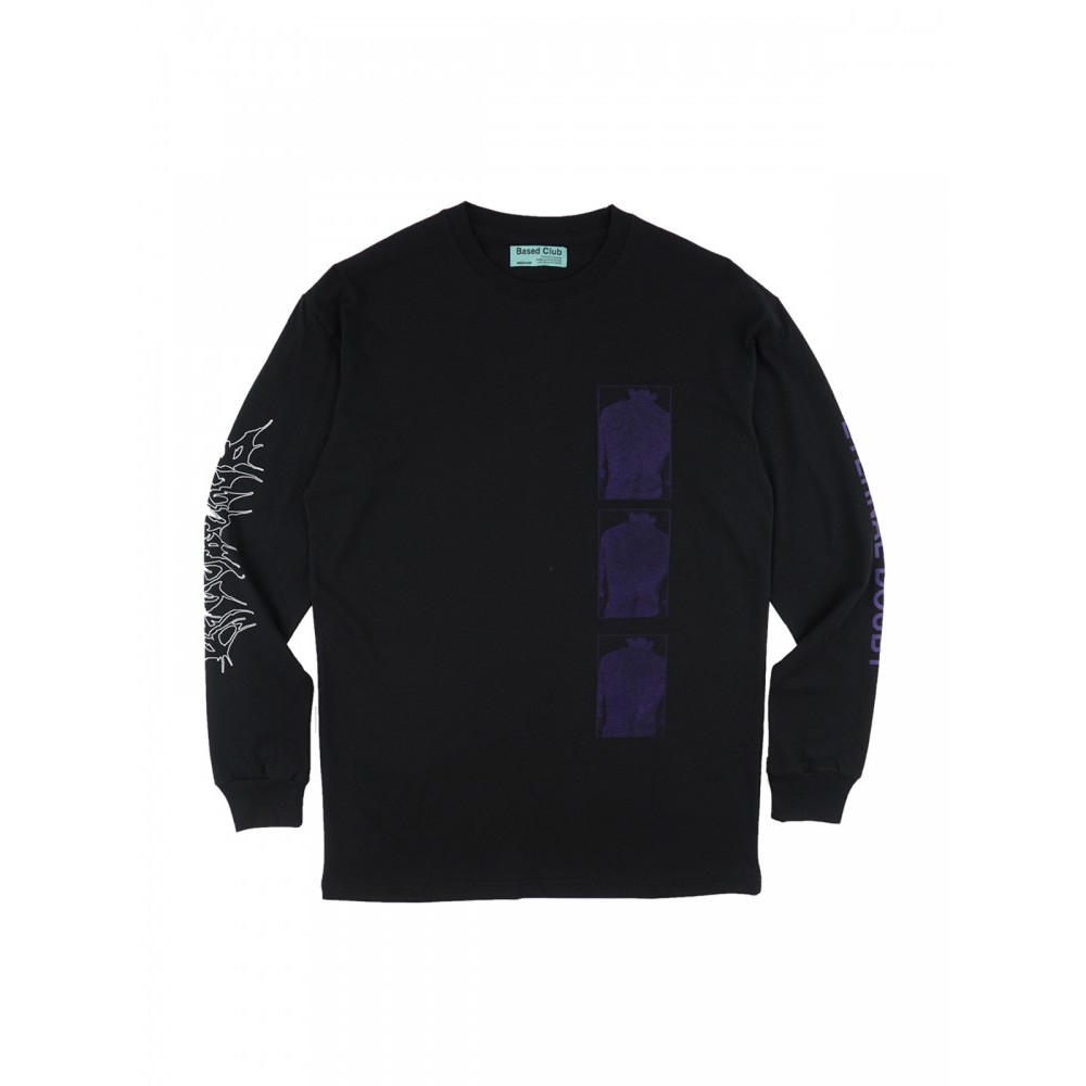 BASED CLUB | DOUBT LS TEE BLACK | Original Product - Authorized dealer by narcos