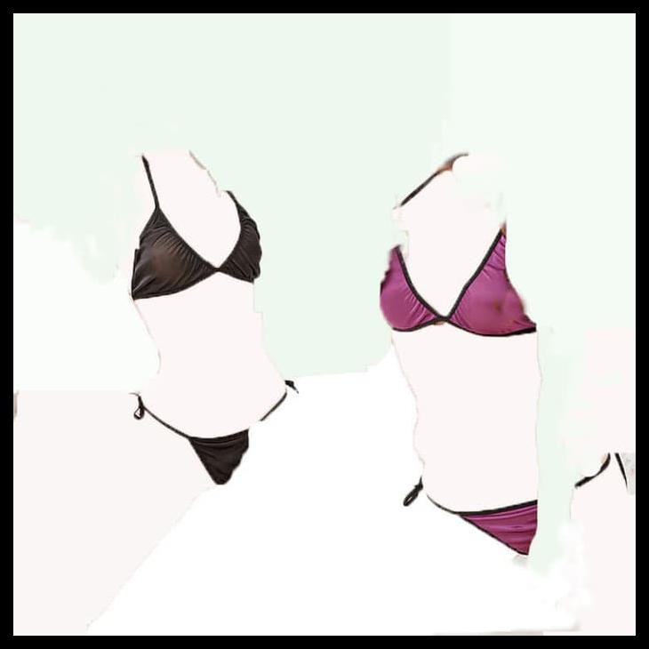 SEXY BRA LINGERIE BIKINI TALI BRA + G STRING MINI SET B027 - HITAM