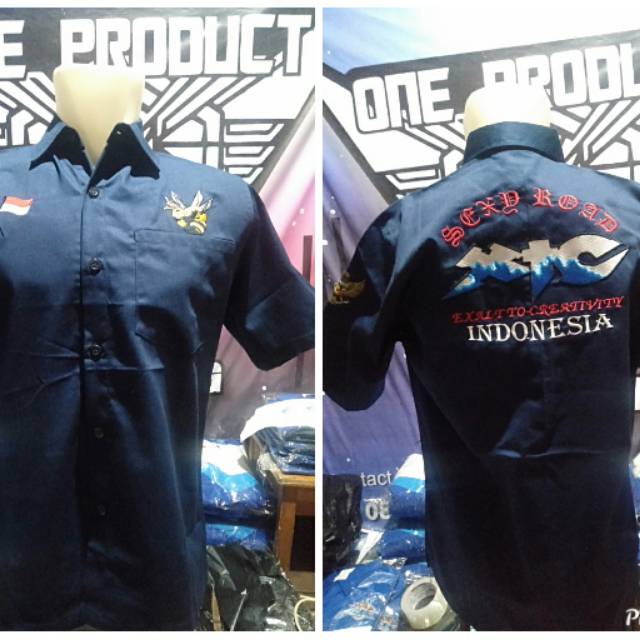 Kemeja xtc Japan Indo nevy