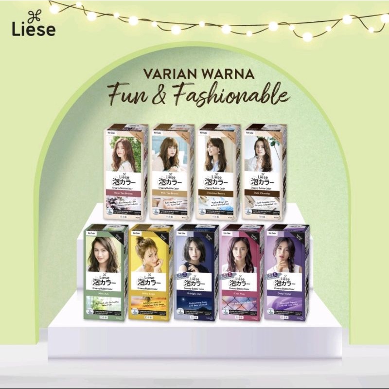 Liese Prettia hair colors ORIGINAL BPOM/pewarna rambut liese/liese jepang/liese japan