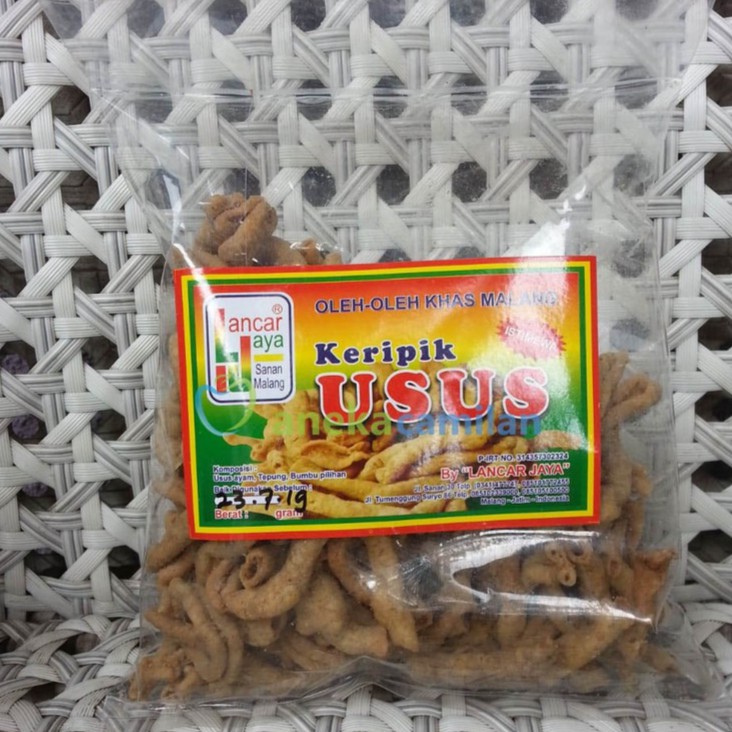 

Keripik Usus Lancar jaya Gurih dan Renyah Khas Malang