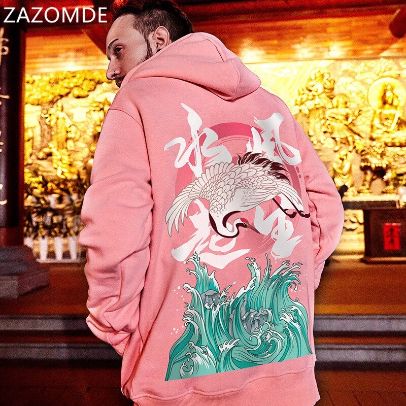 Jaket Sweater Hoodie Estetik  Jepang Gravity Putih dusti pink Pria Wanita jumpper Hoodie polos Kuali