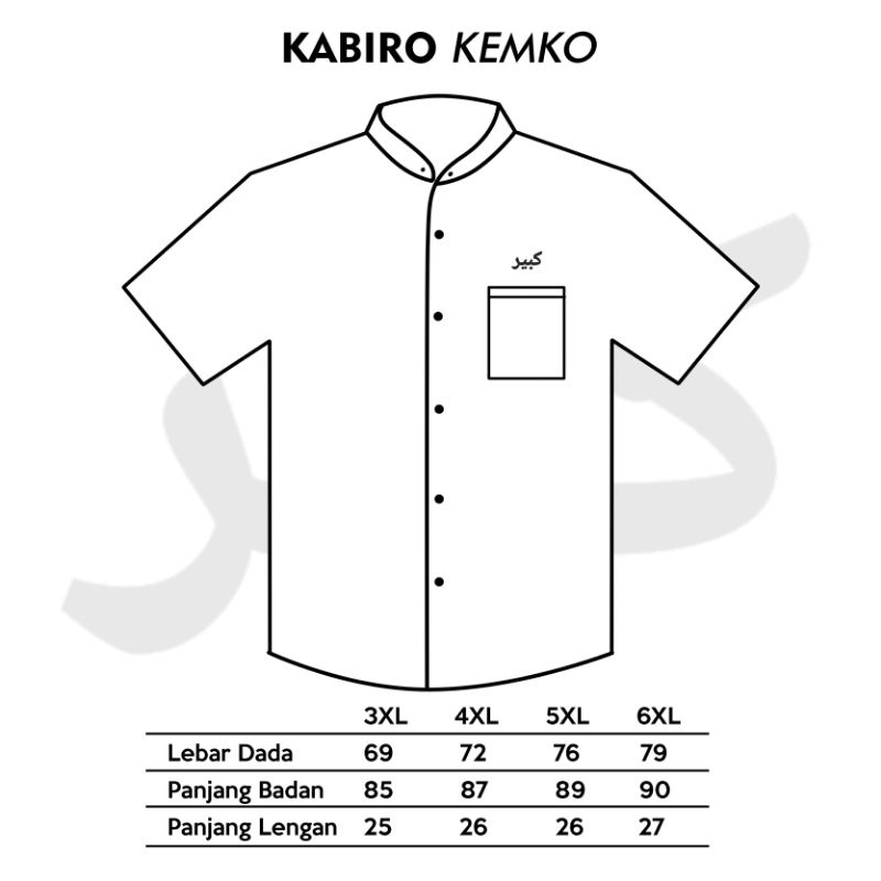 KEMKO KABIRO KEMEJA KOKO BIG SIZE KEMEJA KOKO PRIA BIG KEMEJA KOKO DEWASA BIG