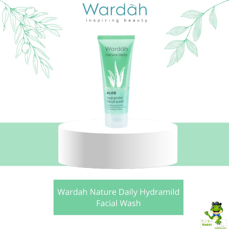 ❣️Rakkistore99❣️Wardah Nature Daily Aloe Hydramild Facial Wash 100ml (100% Original)