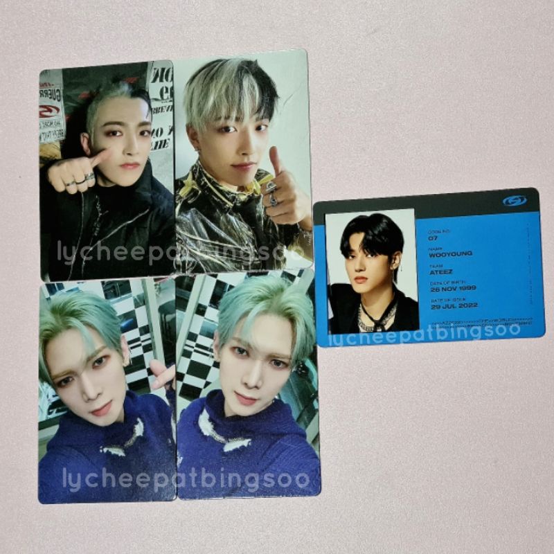 Photocard ATEEZ Movement Guerilla Hongjoong Yeosang Wooyoung