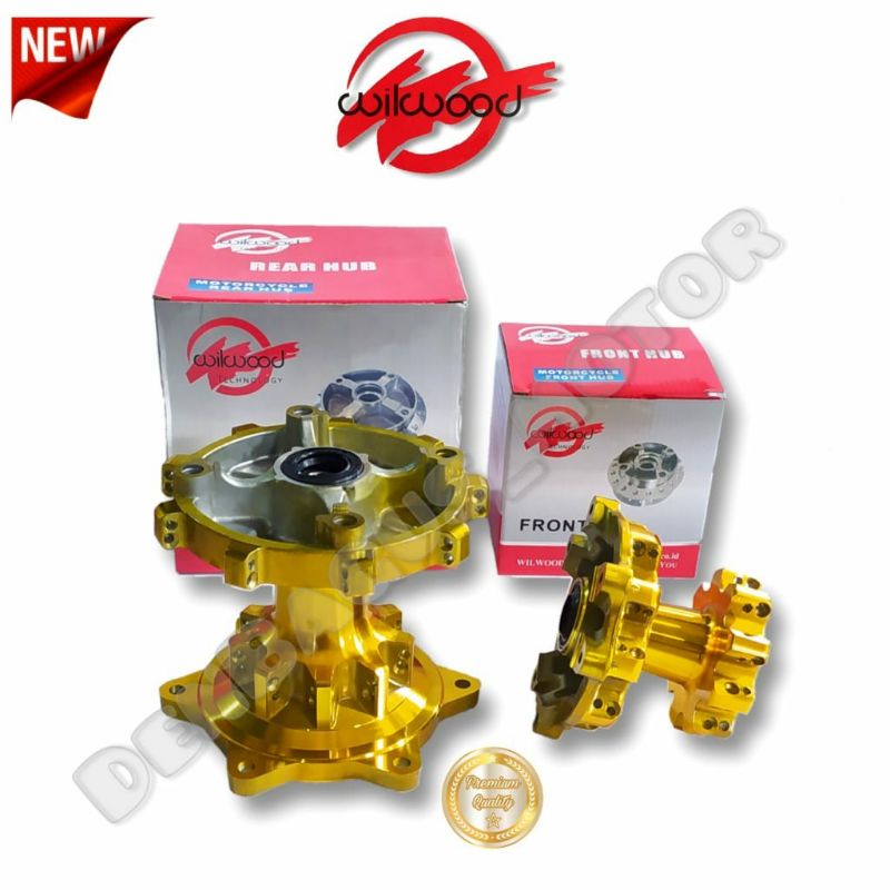 TROMOL CRF GOLD 36H DOUBLE BEARING DEPAN BELAKANG WILWOOD/TROMOL CRF BELAKANG/TROMOL DEPAN CRF