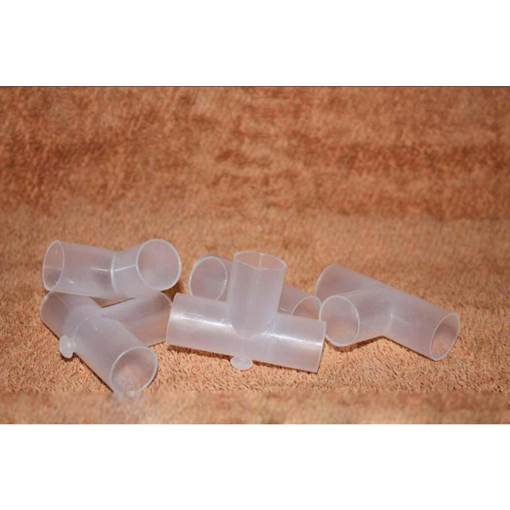 KENI T pipa Aquarium ISI 5 PCS / sambungan pipa T aquarium / KNEE