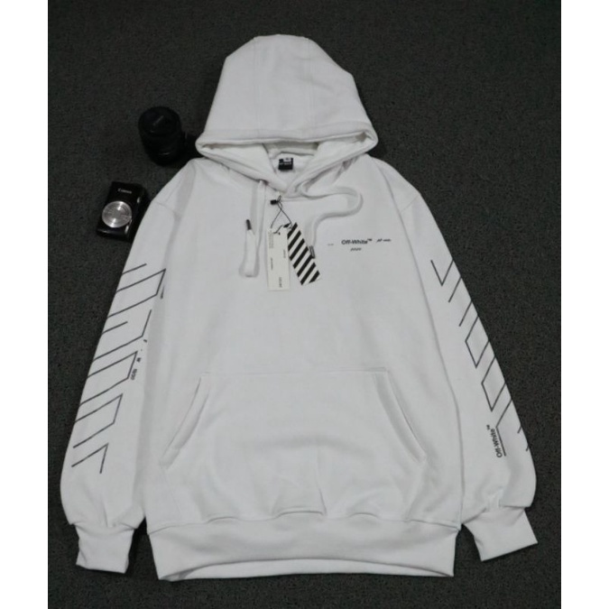 JAKET HOODIE OFFWHITE UNFINISHED UNISEX