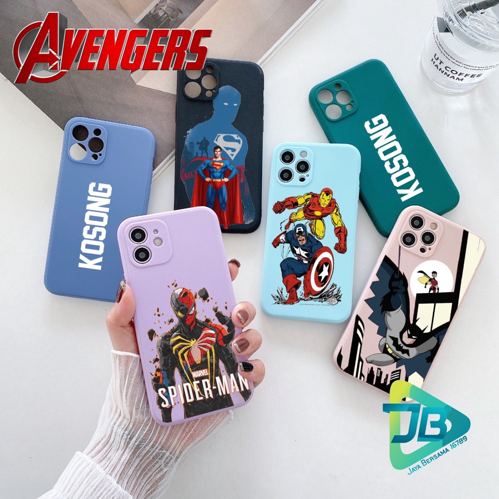 CASE CASING SOFTCASE SILIKON MACARON PELINDUNG KAMERA SUPER HERO OPPO VIVO SAMSUNG XIAOMI REALME IPHONE ALL TYPE JB5382