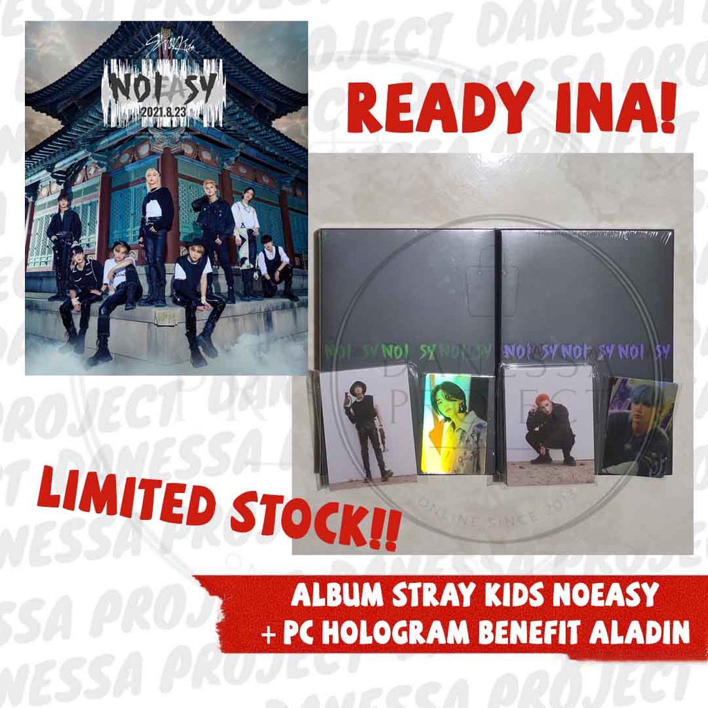 [ READY INA FULLSET SEALED + PC HOLO BENEFIT ALADDIN ] Album Stray Kids (SKZ) 2nd Regular Album NoEa