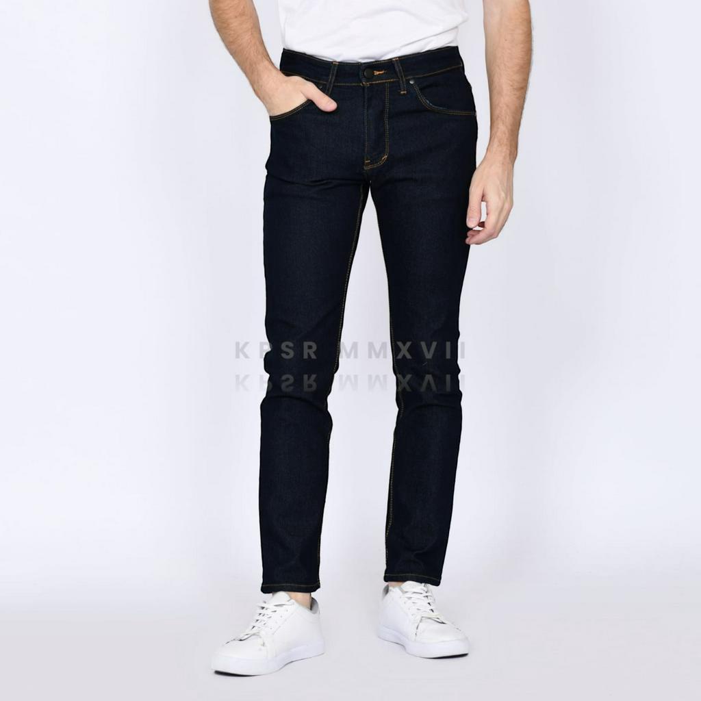 Celana Jeans Pria Slimfit Jumbo Big size / Jeans Pria Jumbo Big Size / Celana Pria Jeans Navy Garmen