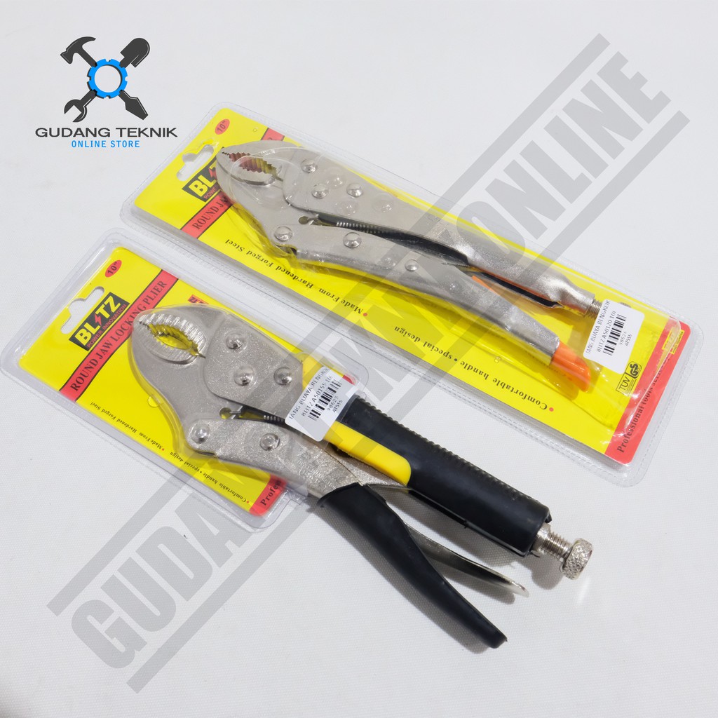 Blitz Tang Buaya Gagang Karet - Locking Plier - Tang Jepit 10 Inch