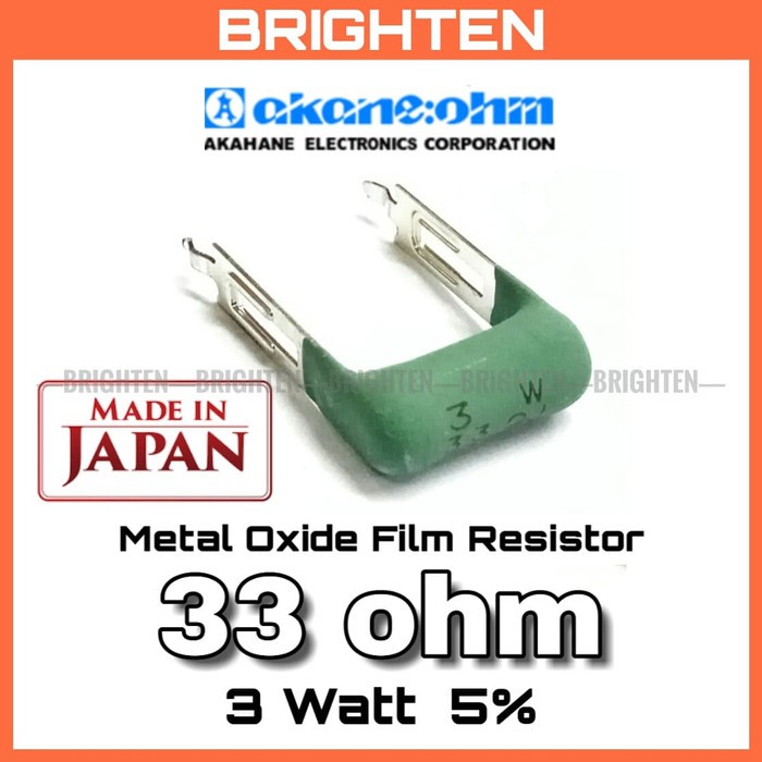 Resistor 33 ohm 3 Watt 5% 33R 33ohm