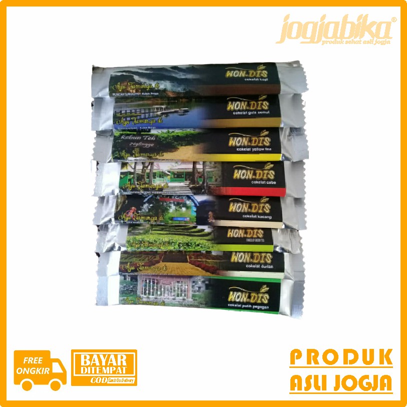 

Coklat Batang/Bar Kecil Aneka Rasa Wondis Asli Jogja Menoreh Kulon Progo 25 g