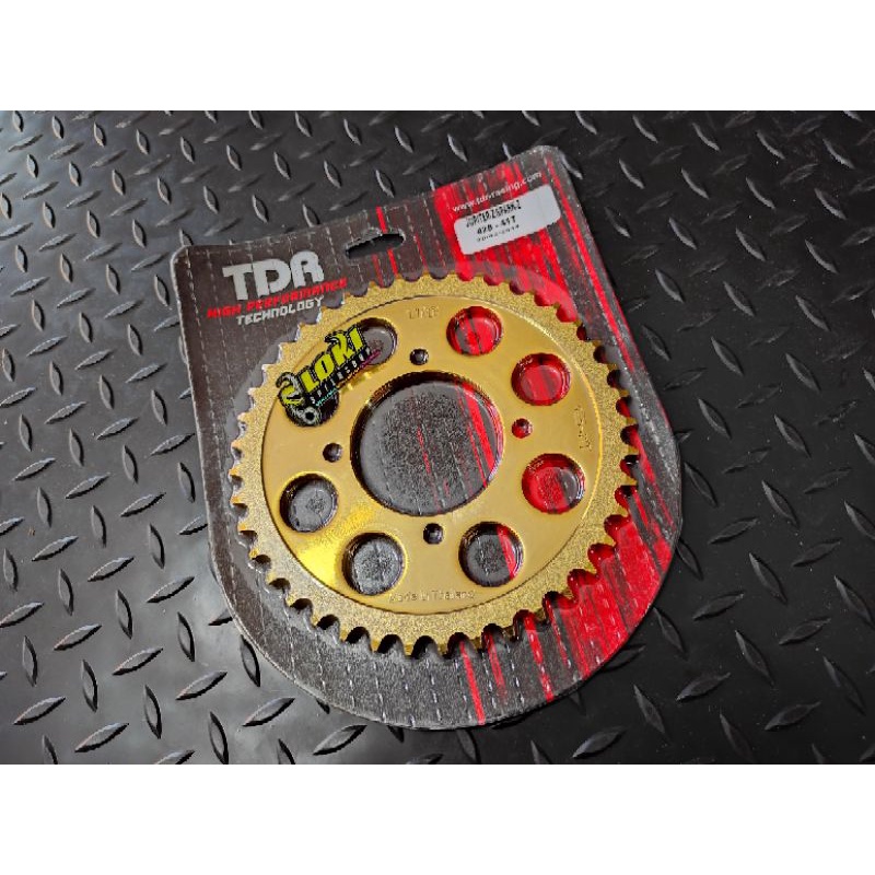 Gir Gear Belakang TDR Gold Yamaha Jupiter Rxking Fizr F1zr 428 33 34 35 36 37 38 39 40 41-428-41 Gold