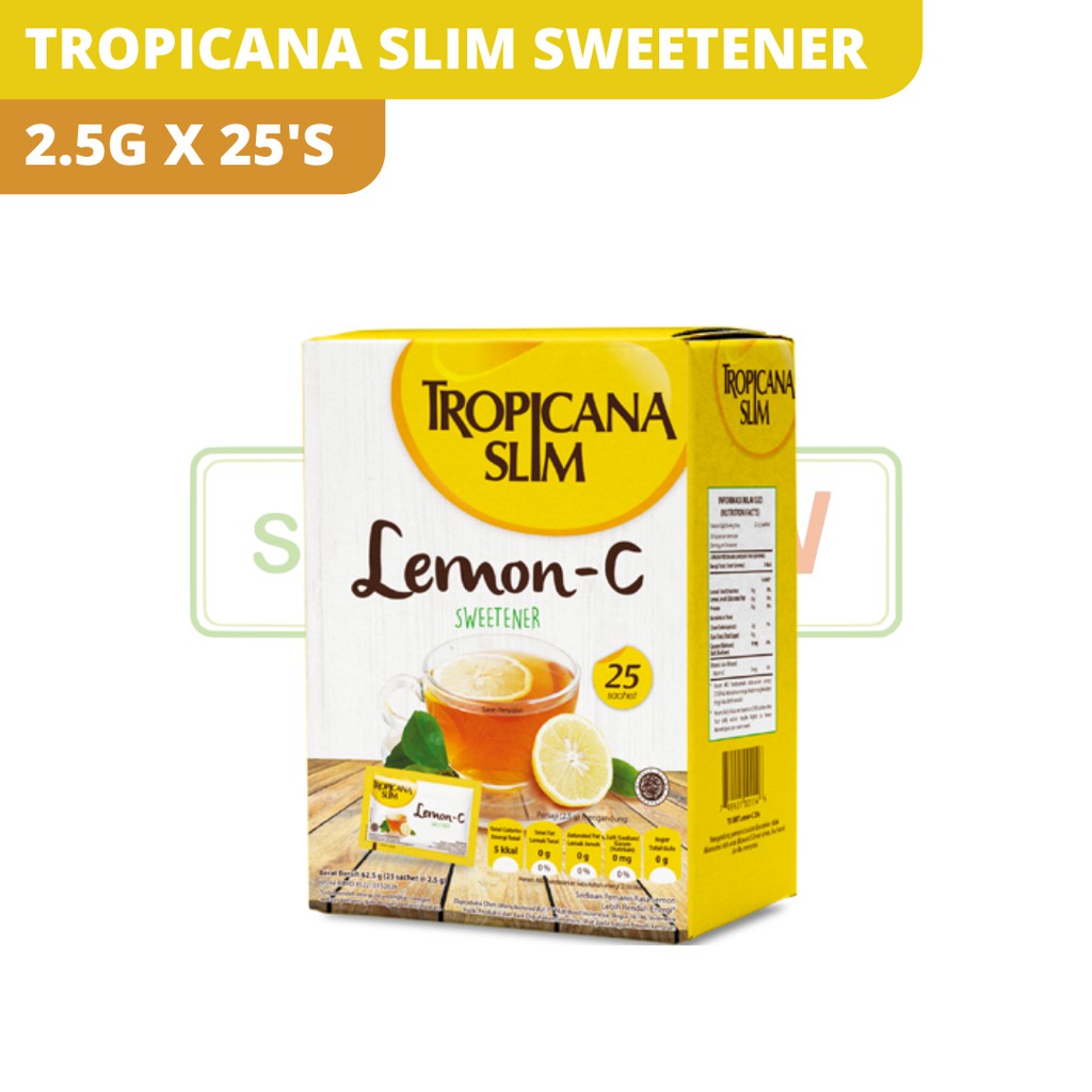 

TROPICANA SLIM SWEETNER LEMON-C 25 SACHET