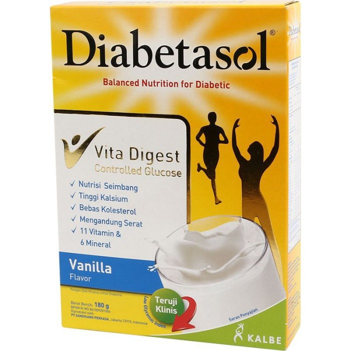 

Diabetasol Susu Formula Diabetes Vita Digest Vanila 180G