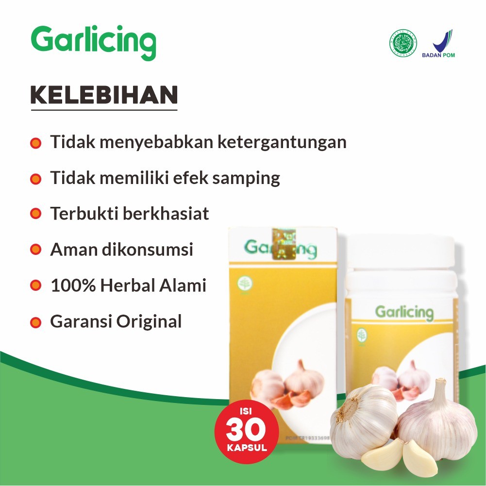 Garlicing - Ekstrak Bawang Putih Dayak Turunkan Kolesterol &amp; Tekanan Darah Baik Untuk Jantung